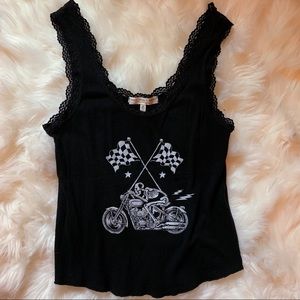 Biker Lacey strap tank!